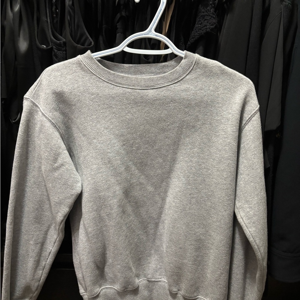 Aritzia Crewneck Sweatshirt in Light Gray
